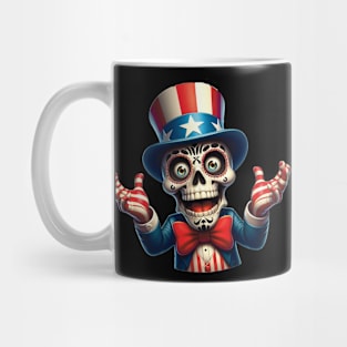 Sugar Skull Uncle Sam - Viva Independence, Day of the Dead Edition Mug